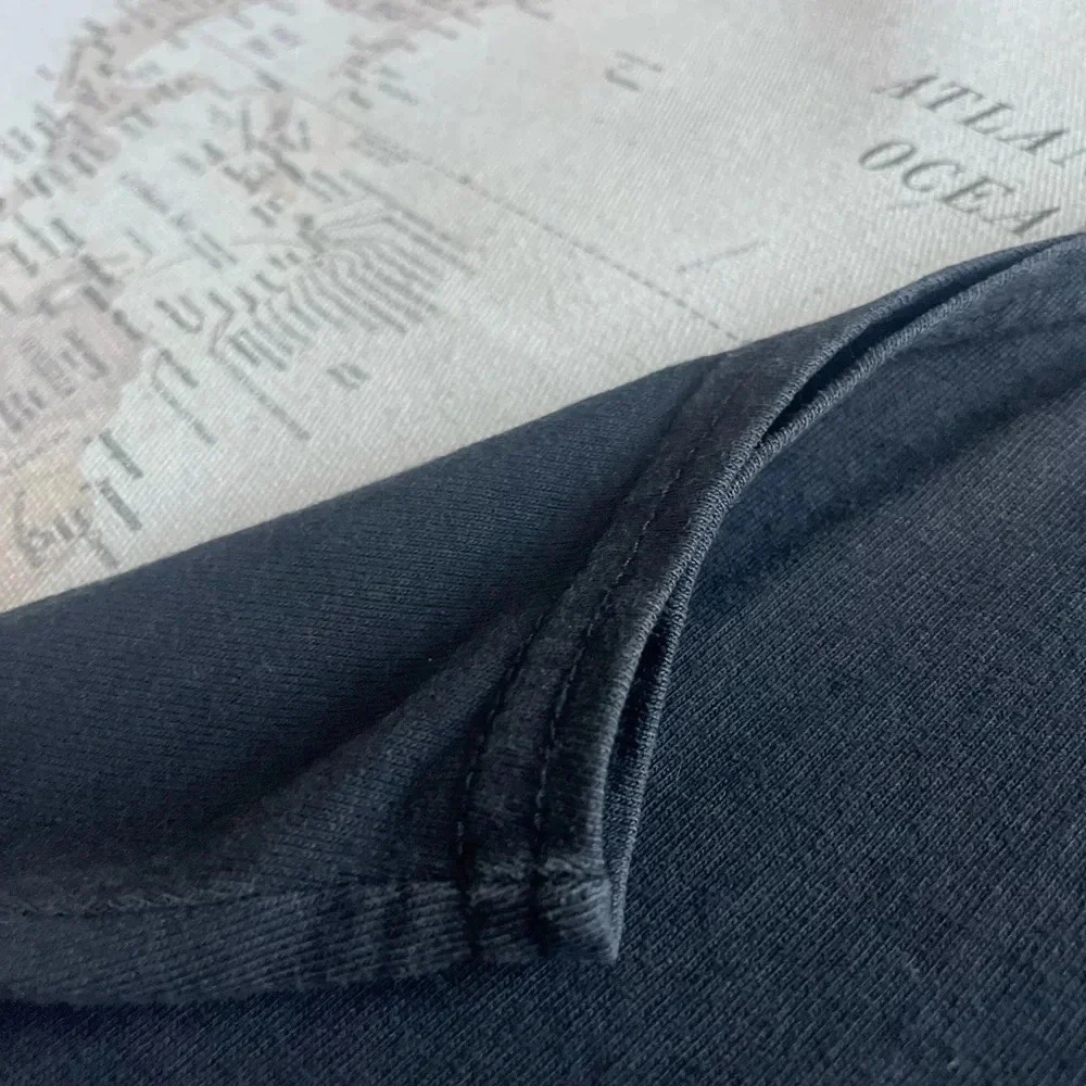 Blue Fish Hand Printed Duster Velvet Trim, Hem Organic Cotton Size 1 USA - Picture 8 of 16